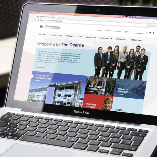 The Dearne website built by Ascensor using Craft CMS